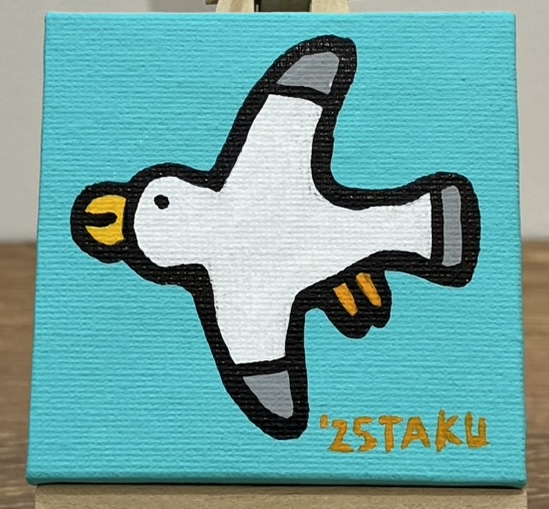 飛ぶカモメ